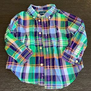 Ralph Lauren boys button down shirt size 18M